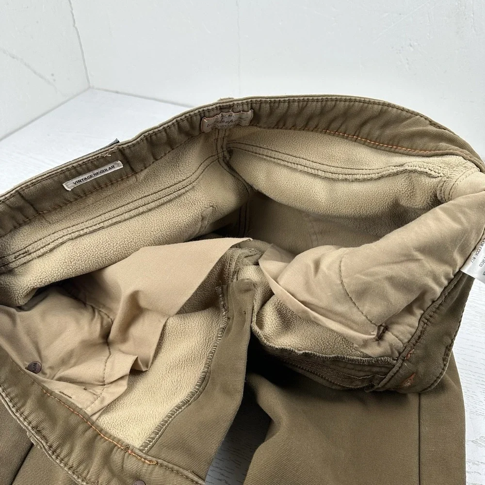 Weatherproof Vintage Fleece Lined Pants‎ Men's 32x29 Khaki